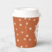 Safari Wild Animal Footprints Verjaardag Papieren Bekers (Rechts)