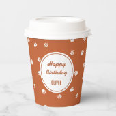 Safari Wild Animal Footprints Verjaardag Papieren Bekers (Voorkant)