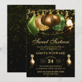 Safari Wild Animal Print Baubles Sweet Sixteen Kaart (Voorkant / Achterkant)