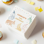 Safari Wild Animals 2nd Birthday Servet