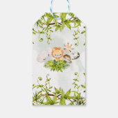 Safari Wild Baby Animals Baby shower Favor Cadeaulabel (Achterkant)