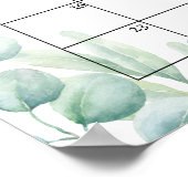 Safari Wild Baby shower Raad Vervaldatum agenda Poster (Hoek)