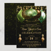 Safari Wild Dierenprint Kerstballen Oud en Nieuw Kaart (Voorkant / Achterkant)