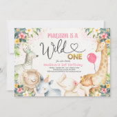 Safari Wild Eén dag uitnodiging Wild Eén partij (Voorkant)