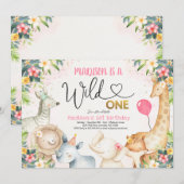 Safari Wild Eén dag uitnodiging Wild Eén partij (Voorkant / Achterkant)