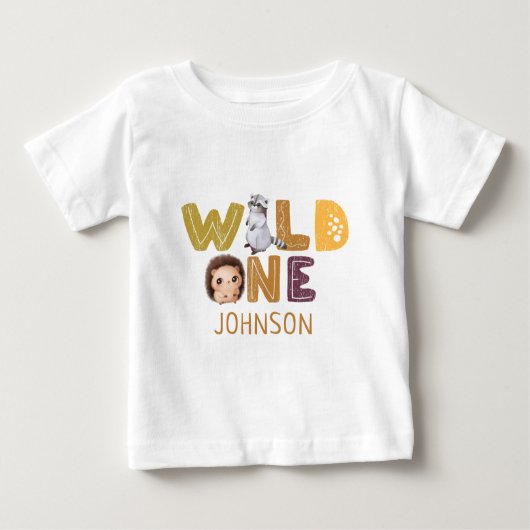 Safari Wild Een Dier Oerwoud Foto 1e Verjaardag (Voorkant)