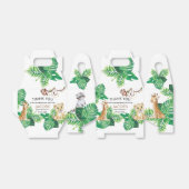 Safari Wild Een Dier Oerwoud Foto 1e Verjaardag Bedankdoosjes (Uitgevouwen)