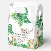 Safari Wild Een Dier Oerwoud Foto 1e Verjaardag Bedankdoosjes (Geopend)