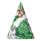 Safari Wild Een Dier Oerwoud Foto 1e Verjaardag Feesthoedjes (Links)