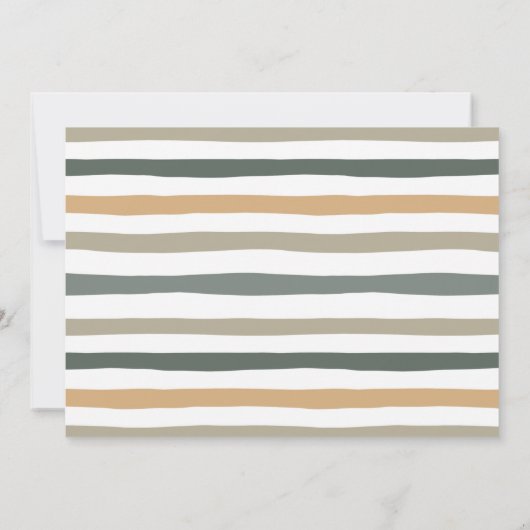 Safari Wild Eén eerste verjaardag met uw foto Uitn Kaart (Achterkant)