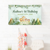 Safari Wild Eén eerste verjaardag Spandoek (Insitu)