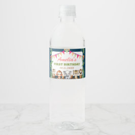 Safari Wild Eén eerste verjaardag Waterfles Etiket
