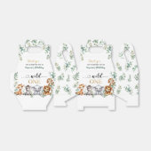 Safari Wild Een Oerwoud 1e Verjaardag Bedankdoosjes (Uitgevouwen)