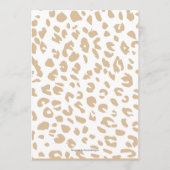 Safari Wild Een thema Baby Boy Wishes kaart (Achterkant)