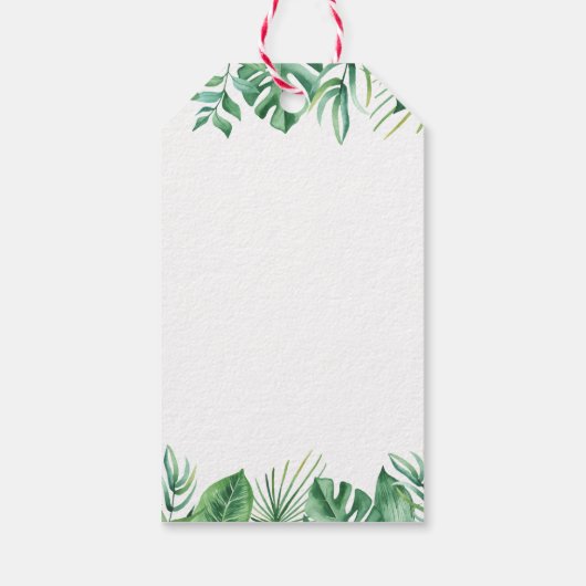 Safari Wild Een verjaardag Dank je Labels Cadeaulabel (Achterkant)