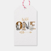 Safari Wild Een verjaardag Dank je Labels Cadeaulabel (Achterkant)