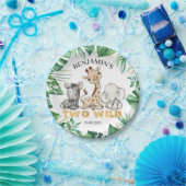 Safari Wild Een Verjaardagsfeestje Papier Bord (Feest)