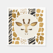 Safari Wild een verjaardagsfeestje Servet (Voorkant)