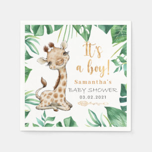 Safari Wild Giraffe Baby shower Napkins Servet