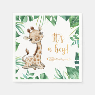 Safari Wild Giraffe Baby shower Napkins Servet
