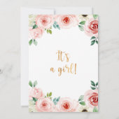 Safari Wild Girl Baby shower Uitnodiging (Achterkant)