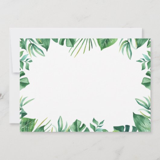 Safari Wild Het is een Jongen Baby shower Uitnodig Kaart (Achterkant)