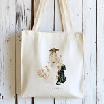 Safari Wild Leopard Boho Lady Gepersonaliseerd Tote Bag<br><div class="desc">Deze canvas tas is voorzien van een boho dame met een bloemboeket,  luipaard met jouw naam. Voor meer geavanceerde aanpassing van dit ontwerp,  te klikken gelieve de BUTTON van het TOOL VAN HET ONTWERP BLAUW. Overeenkomende objecten zijn ook beschikbaar.</div>