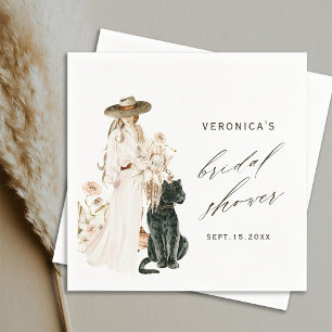 Safari Wild Leopard Boho Lady Vrijgezellenfeest Servet