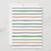 Safari Wild One 1e verjaardag Party Kaart (Achterkant)