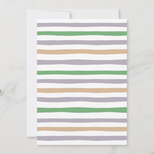 Safari Wild One 1e verjaardag Party Kaart (Achterkant)