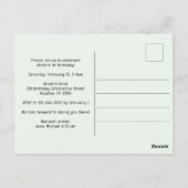 Safari Wild One 1e verjaardagsfeest uitnodiging (Achterkant)