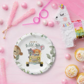 Safari Wild One 1st Birthday Boy Papieren Bordje (Feest)