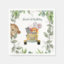 Safari Wild One 1st Birthday Boy Servet