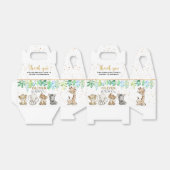 Safari Wild One 1st Birthday Favor Box Bedankdoosjes (Uitgevouwen)