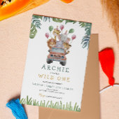 Safari Wild One 1st Birthday Oerwoud Animals Kaart