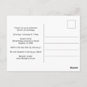 Safari Wild One 1st Birthday Party Invitation Briefkaart (Achterkant)