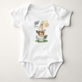 Safari Wild One Baby Bodysuit! Romper