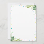 Safari Wild One Baby shower Invitation Kaart (Achterkant)