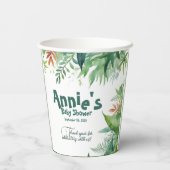 Safari Wild One-Baby shower Papieren Bekers (Achterkant)