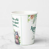 Safari Wild One-Baby shower Papieren Bekers (Links)