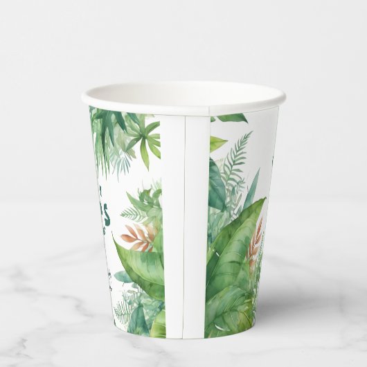 Safari Wild One-Baby shower Papieren Bekers (Rechts)