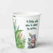 Safari Wild One-Baby shower Papieren Bekers (Voorkant)