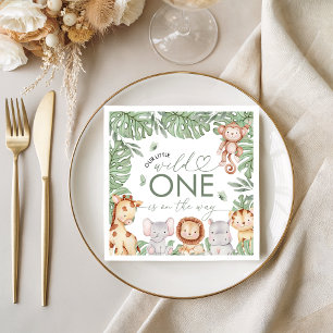 Safari Wild One Baby Shower Servet