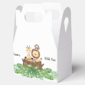 Safari Wild One-ballonnen Bedankdoosjes (Geopend)