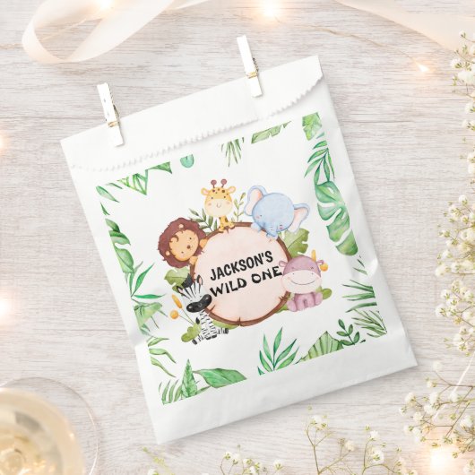 Safari Wild One Bedankzakje (Geknipt)