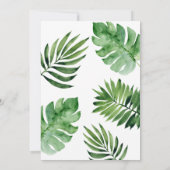 Safari Wild One Birthday Invitation Kaart (Achterkant)