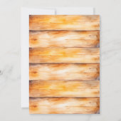 Safari Wild One Birthday Invitation Kaart (Achterkant)