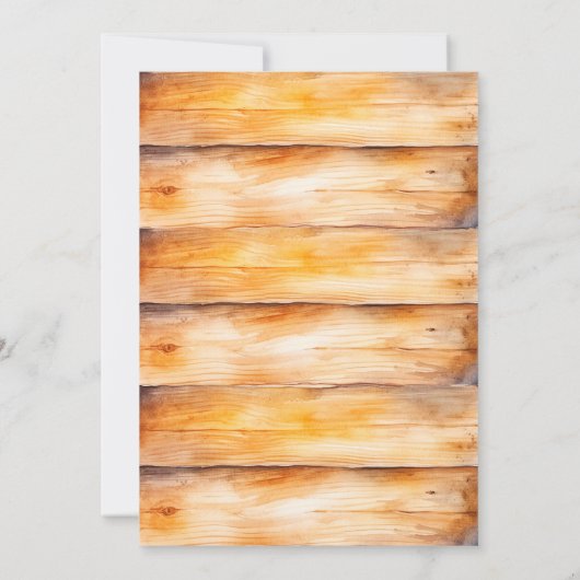 Safari Wild One Birthday Invitation Kaart (Achterkant)