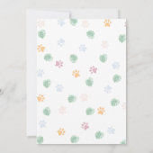 Safari Wild One Birthday Invitation Kaart (Achterkant)