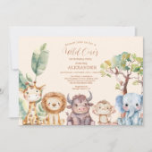 Safari Wild One Birthday Kaart (Voorkant)